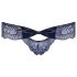 Obsessive Auroria - Schleifenverzierte Damen-Slips (Blau) - L/XL