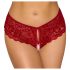 Cottelli - Offene Spitzenpanty (Rot)