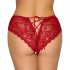 Cottelli - Offene Spitzenpanty (Rot)