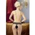 Cottelli - Perlen-Spitzen-Tanga (schwarz) - M
