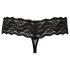 Cottelli - Perlen-Spitzen-Tanga (schwarz) - XL