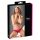 Cottelli - Perlen, offene Blumen-Slip (Rot) - XL
