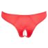 Cottelli - Perlen, offene Blumen-Slip (Rot) - XL