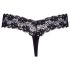 Cottelli - Doppelperlen-Spitzenstring (Schwarz) - XL