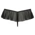 Cottelli - Offener Perlen-String mit Rüschen (Schwarz) - M