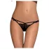 Obsessive Intensa - Doppelt geschnürter Spitzen-Tanga (schwarz)