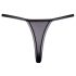 Cottelli - Luxus Lilienstickerei Tanga (Schwarz-Weiß)