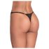 Obsessive - Transparenter Spitzen-Tanga (Schwarz)
