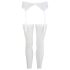 NO:XQSE - Spitzen-Strumpfhalter-Set - Weiß - M/L