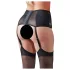Cottelli Plus Size - Spitzen Strapshemd mit Schnürung (schwarz)