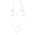 Cottelli - Strasskette-Bikini (silber)
