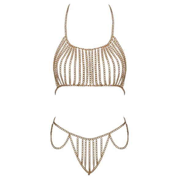 Cottelli - Körperkette mit Kettendetails (Gold)