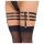 Cottelli - Lederlook Strumpfband (schwarz)