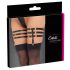 Cottelli - Lederlook Strumpfband (schwarz)