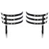Cottelli - Lederlook Strumpfband (schwarz)