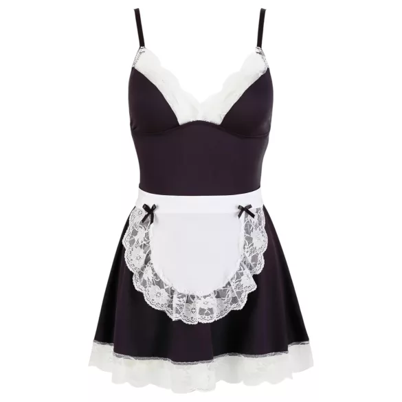 Cottelli - Zimmermädchenkleid und Schürze (schwarz-weiß) - M
