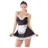 Cottelli - Zimmermädchenkleid und Schürze (schwarz-weiß) - L