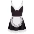 Cottelli - Zimmermädchenkleid und Schürze (schwarz-weiß) - L