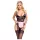 Cottelli - Transparente Dienstmädchenkostüm (schwarz-pink)
