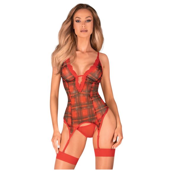 Obsessive Jollymore - Weihnachtliches Dessous-Set - M/L