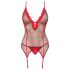Obsessive Jollymore - Weihnachtliches Dessous-Set - M/L