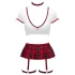 Cottelli - Schulmädchen-Kostümset (rot-weiß) - XL