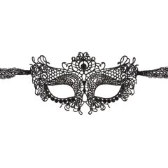 Cottelli - Maske mit gesticktem Spitzeneffekt (schwarz)