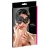 Cottelli - Asymmetrische bestickte Maske (Schwarz)