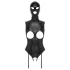 Bad Kitty - Offener Body & Sauggesicht (Schwarz)