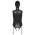 Bad Kitty - Offener Body & Maske (Schwarz) - XXL