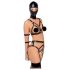 Bad Kitty - Körpergeschirr-Set & Maske (schwarz) - S