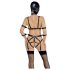 Bad Kitty - Körpergeschirr-Set & Maske (schwarz) - S