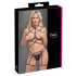 Cottelli - Schmuck-Bodyharness & String (Schwarz) - (S-L)