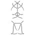 Cottelli - Schmuck-Bodyharness & String (Schwarz) - (S-L)