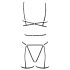 Cottelli - Schmuck-Bodyharness & String (Schwarz) - (S-L)