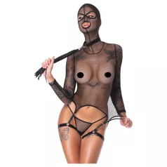   Bad Kitty - BDSM Transparentes Netz-Set mit Peitsche (Schwarz)