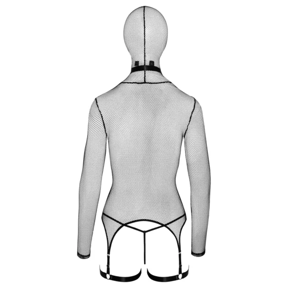 Bad Kitty - BDSM Transparentes Netz-Set mit Peitsche (Schwarz) - L