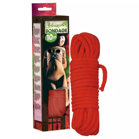 Shibari-Seil - Bondage-Seil (10 m, rot)