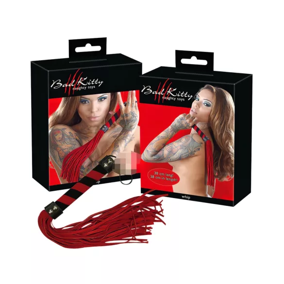 Bad Kitty - Velour Peitsche (rot)