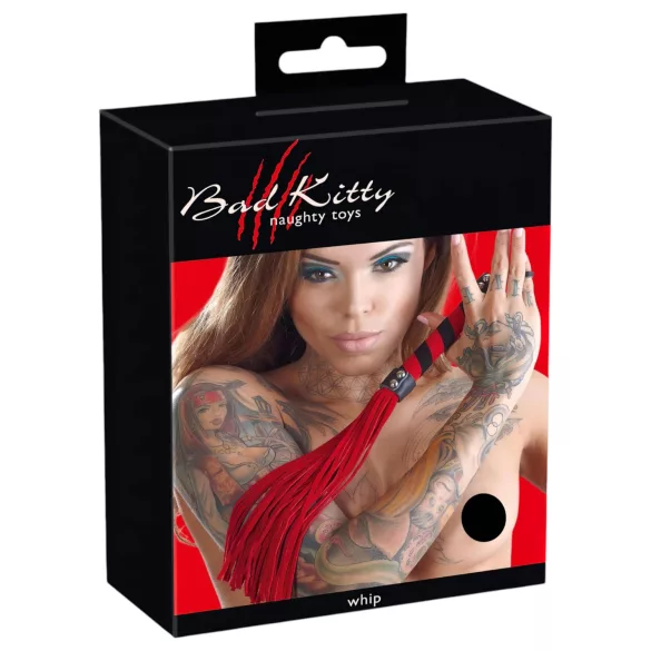 Bad Kitty - Velour Peitsche (rot)