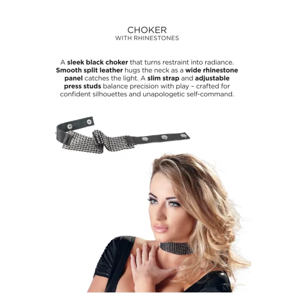 Bad Kitty - Strassshalsband (Schwarz)