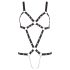 Bad Kitty - Nieten-Body mit Riemen - Schwarz (S-L)