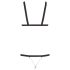 Bad Kitty - Nieten-Body mit Riemen - Schwarz (S-L)