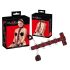 Bad Kitty - Asiatisches Halsfessel-Set (rot-schwarz)