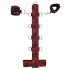 Bad Kitty - Asiatisches Halsfessel-Set (rot-schwarz)