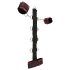 Bad Kitty - Asiatisches Halsfessel-Set (rot-schwarz)
