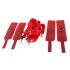 Bad Kitty - Rotes Bettfessel-Set aus Kunstleder mit Klettverschluss