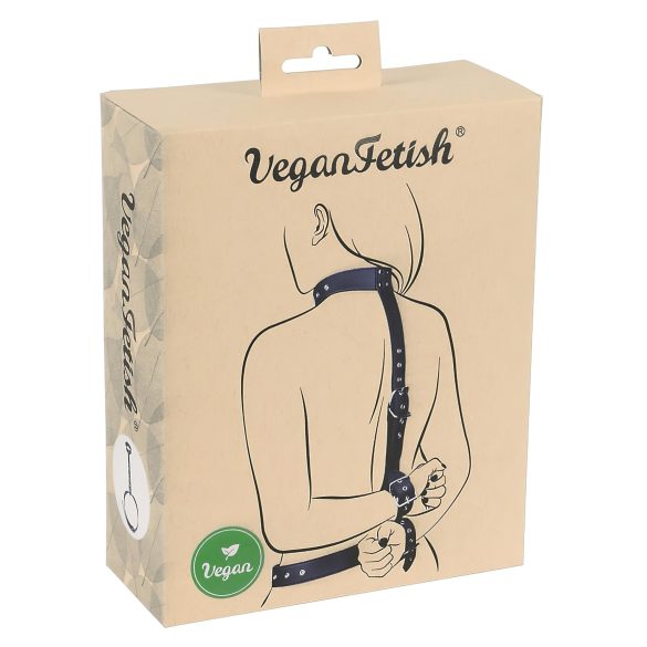 Vegan Fetish - Fesselset für Hände (schwarz)