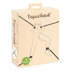 Vegan Fetish - Bettfessel-Set (schwarz)