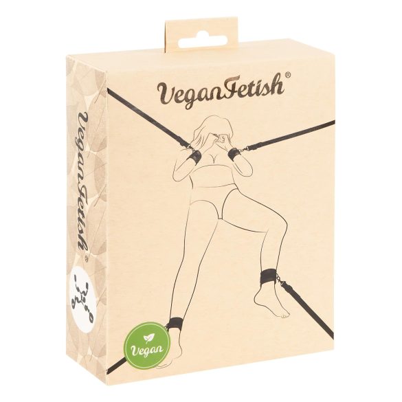 Vegan Fetish - Fesselset für Bett (schwarz)